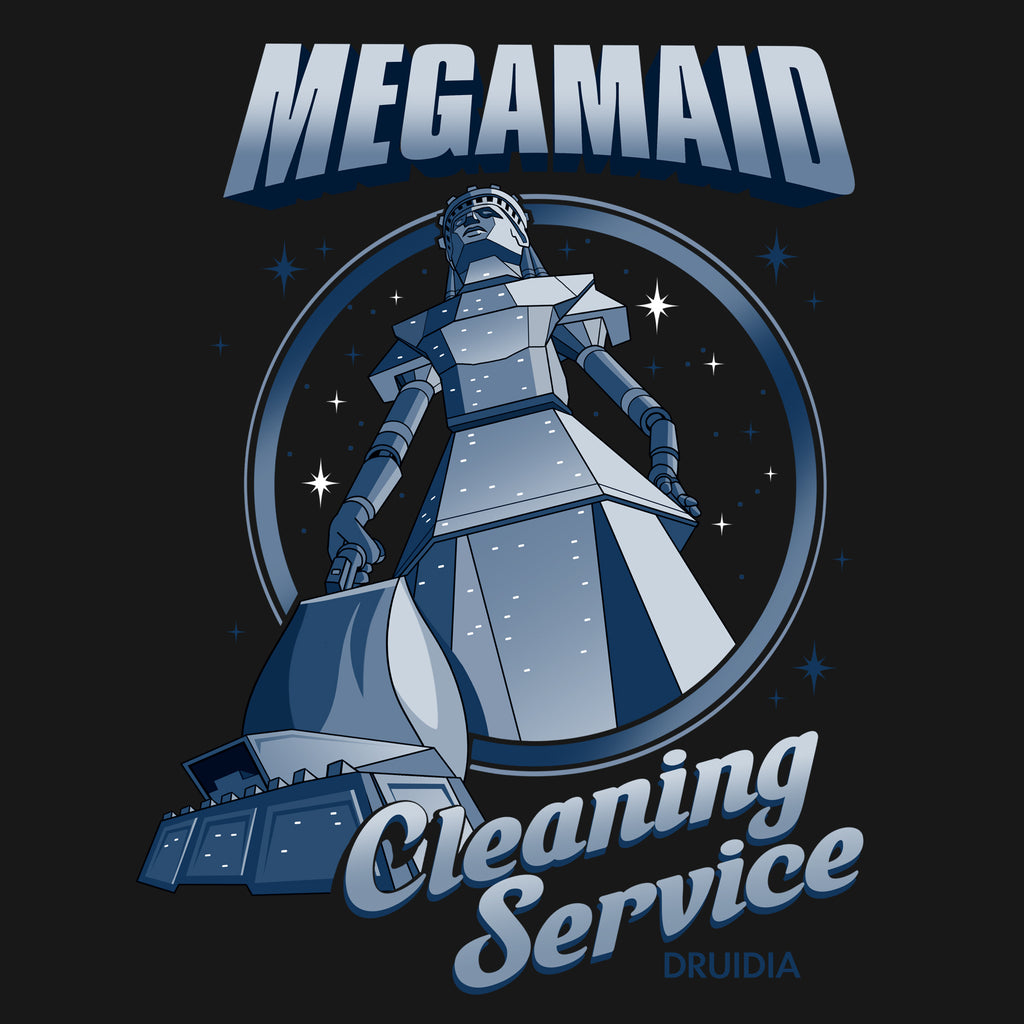 Galactic Maid Cleaning Services Women's Relaxed Fit T-Shirt - Retro Space Comedy Design