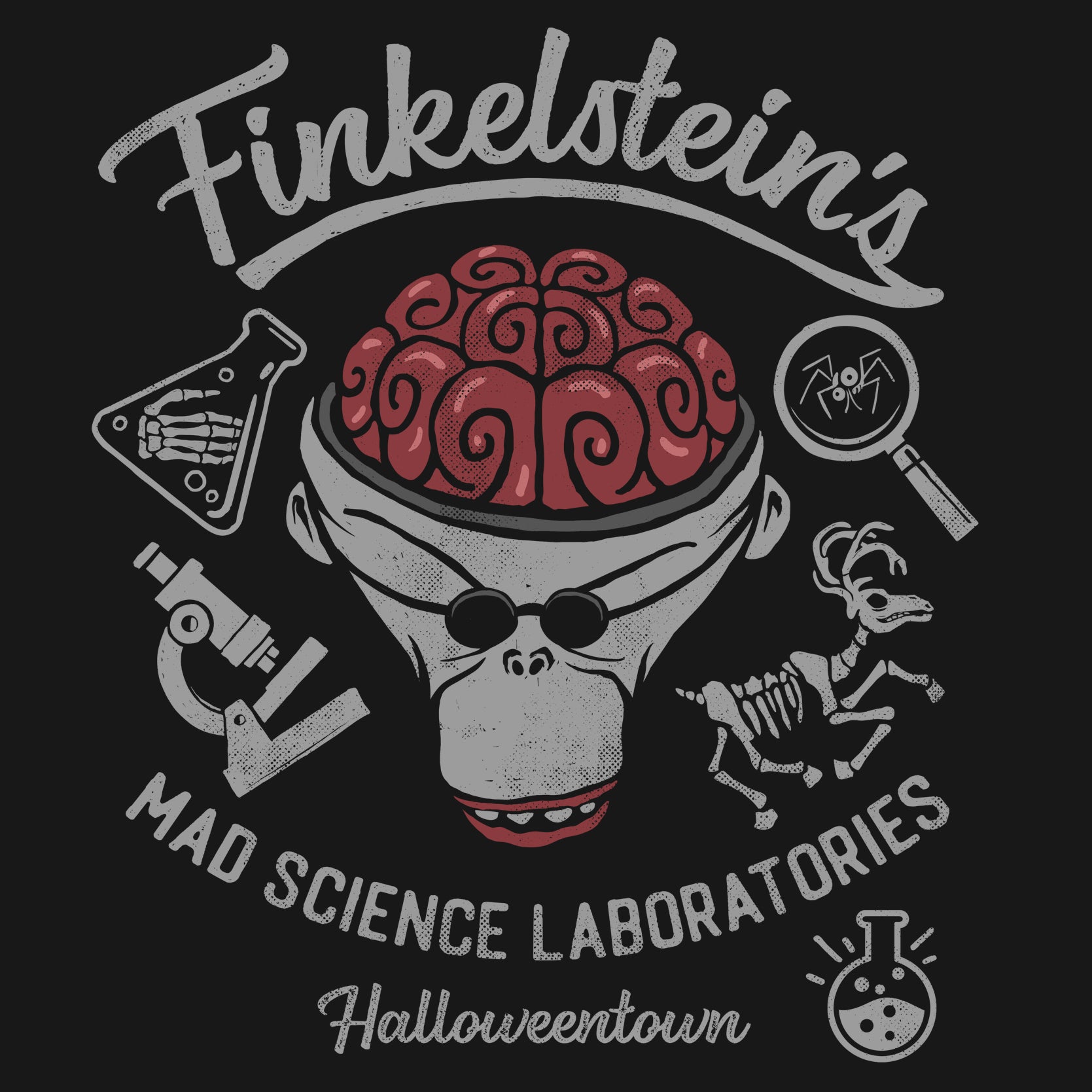 Mad Scientist Laboratory Unisex T-Shirt - Gothic Horror Art