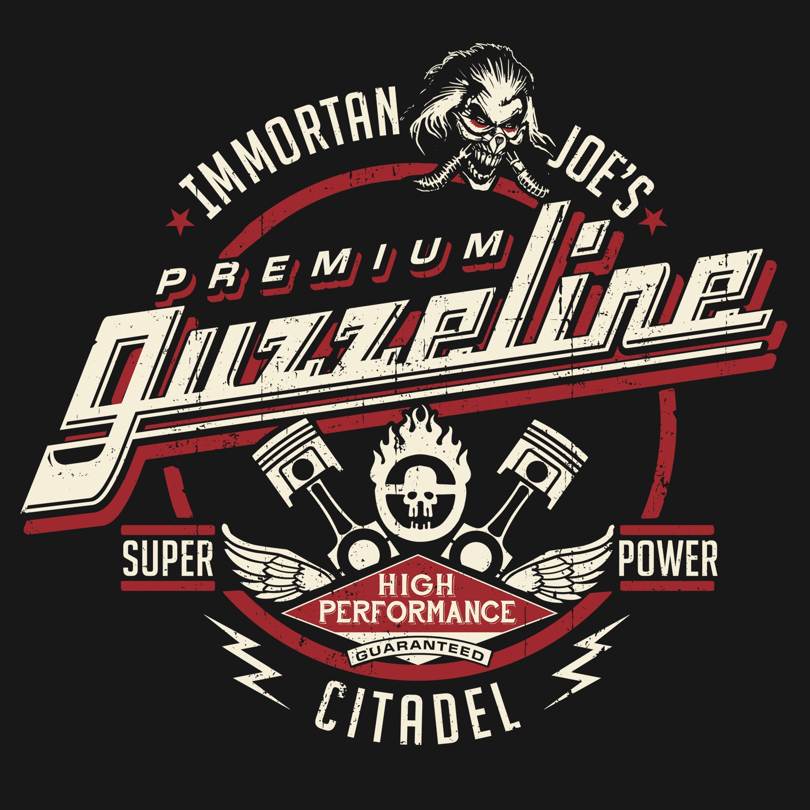 Wasteland Warlord Premium Fuel Unisex T-Shirt - Post-Apocalyptic Logo Design