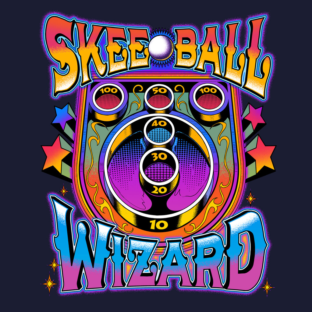 Kids Skeeball Wizard T-Shirt - Arcade Game Lover Youth Tee