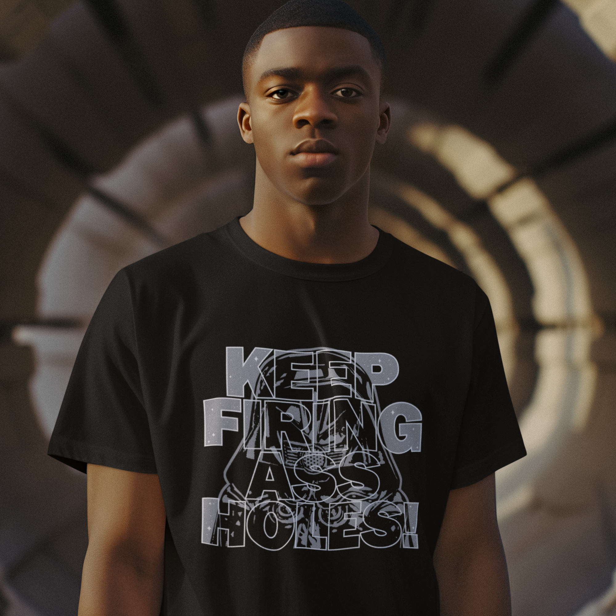 Keep Firing Assholes! Space Comedy Unisex T-Shirt - Dark Helmet Quote