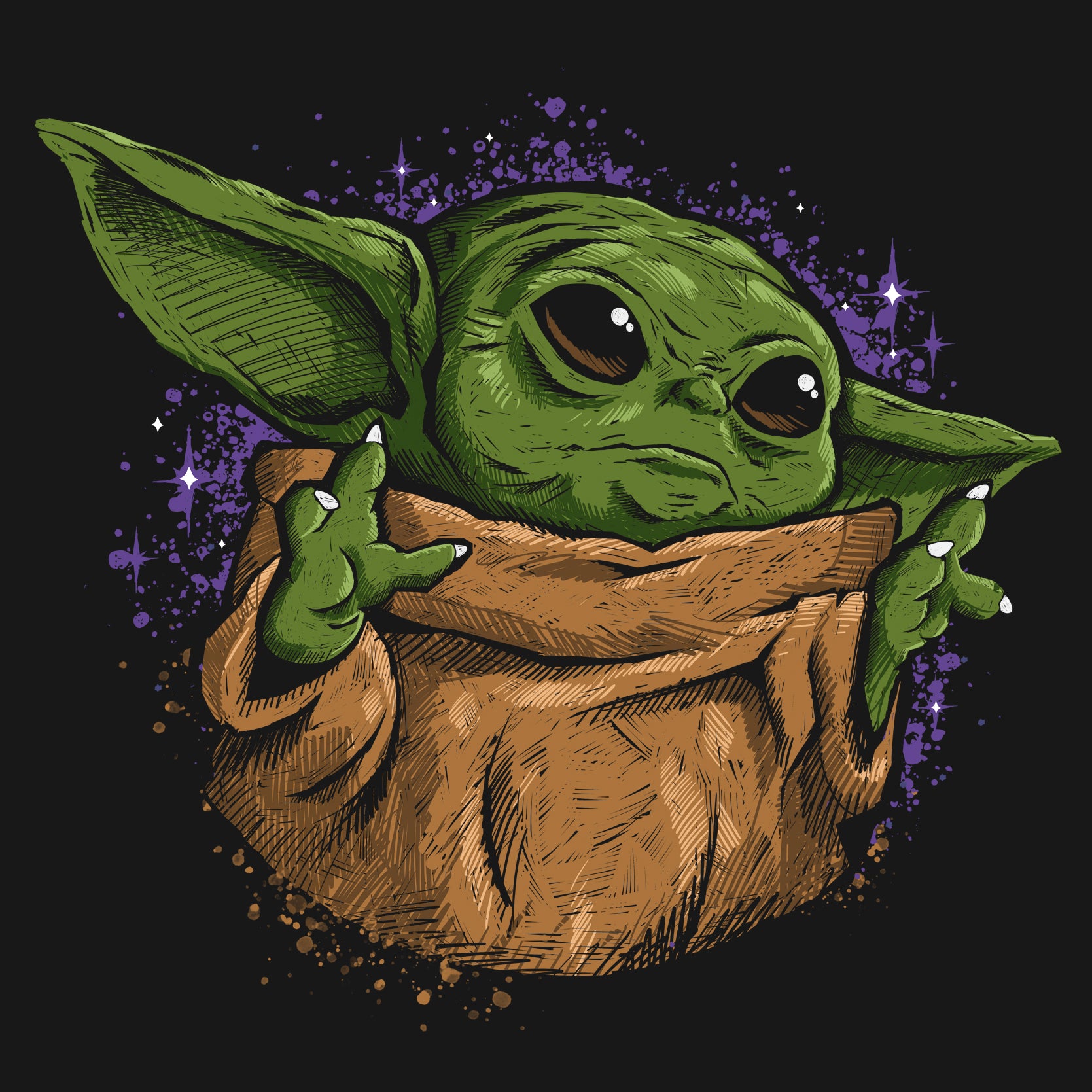 Cute Green Space Child Kids T-Shirt - Adorable Sci-Fi Character Youth Tee