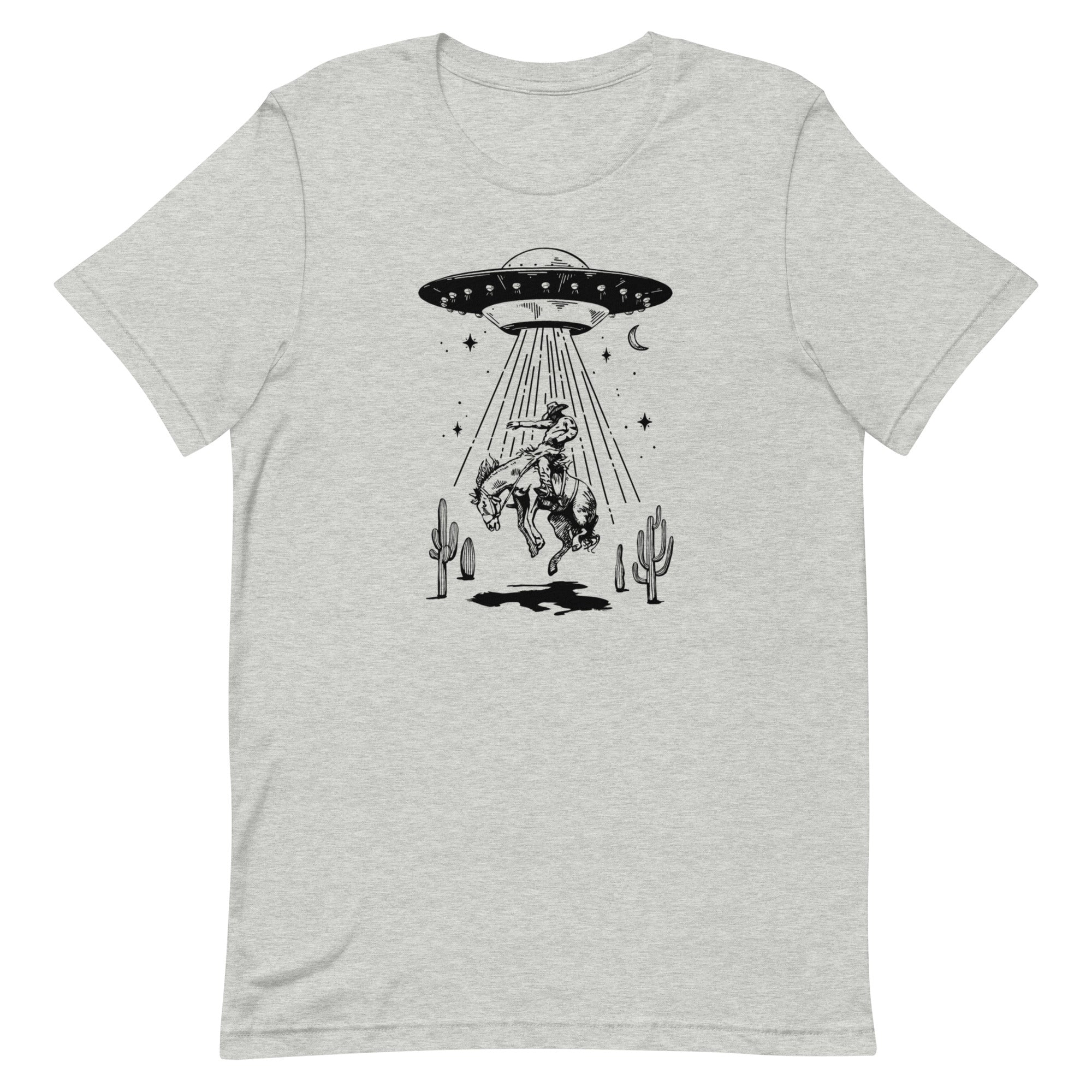 UFO Alien Abduction Desert T-Shirt - Sci-Fi Western Graphic Tee