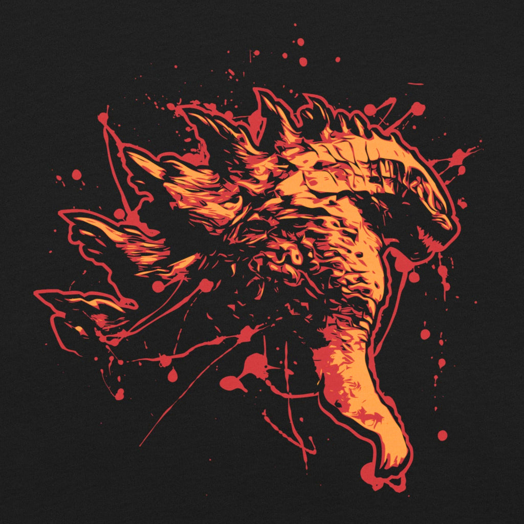 King Monster Paint Splatter Unisex T-Shirt - Kaiju Design