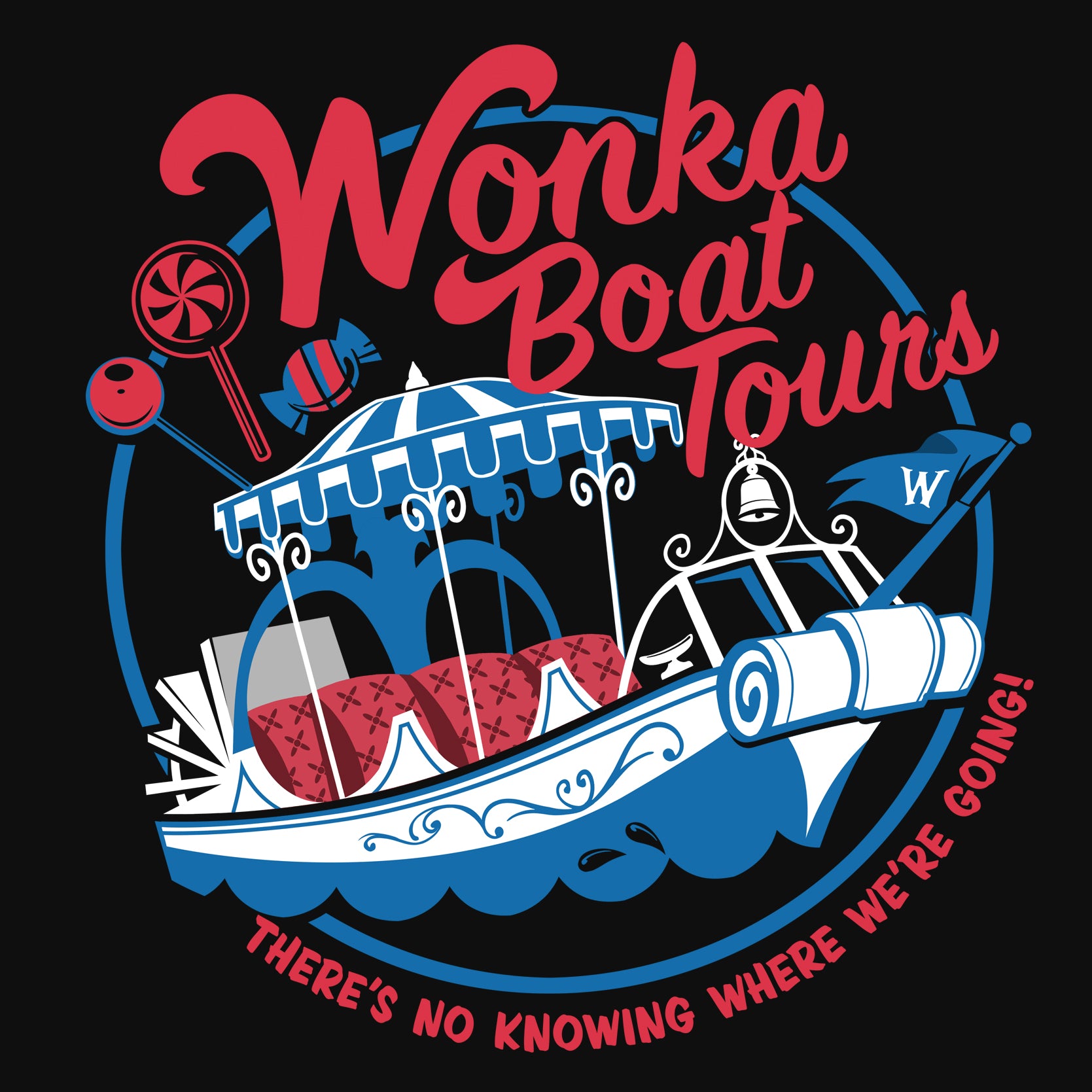 Chocolate River Boat Tours Kids T-Shirt